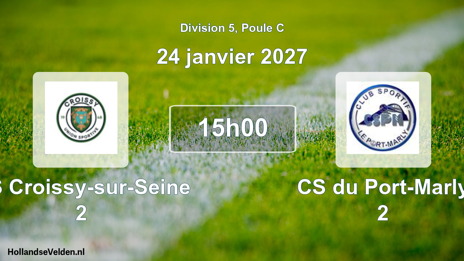 Scheduled Match: US Croissy-sur-Seine 2 - CS du Port-Marly 2 (24 January 2027)