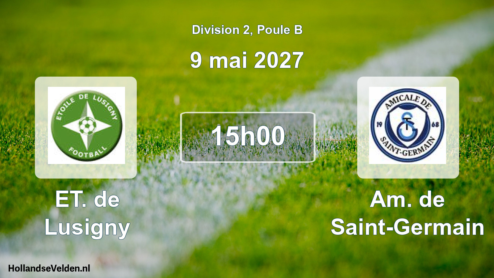 Match programmé: ET. de Lusigny - Am. de Saint-Germain (9 mai 2027)