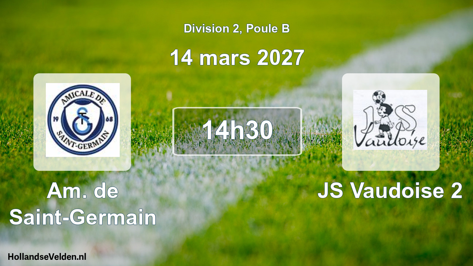 Scheduled Match: Am. de Saint-Germain - JS Vaudoise 2 (14 March 2027)