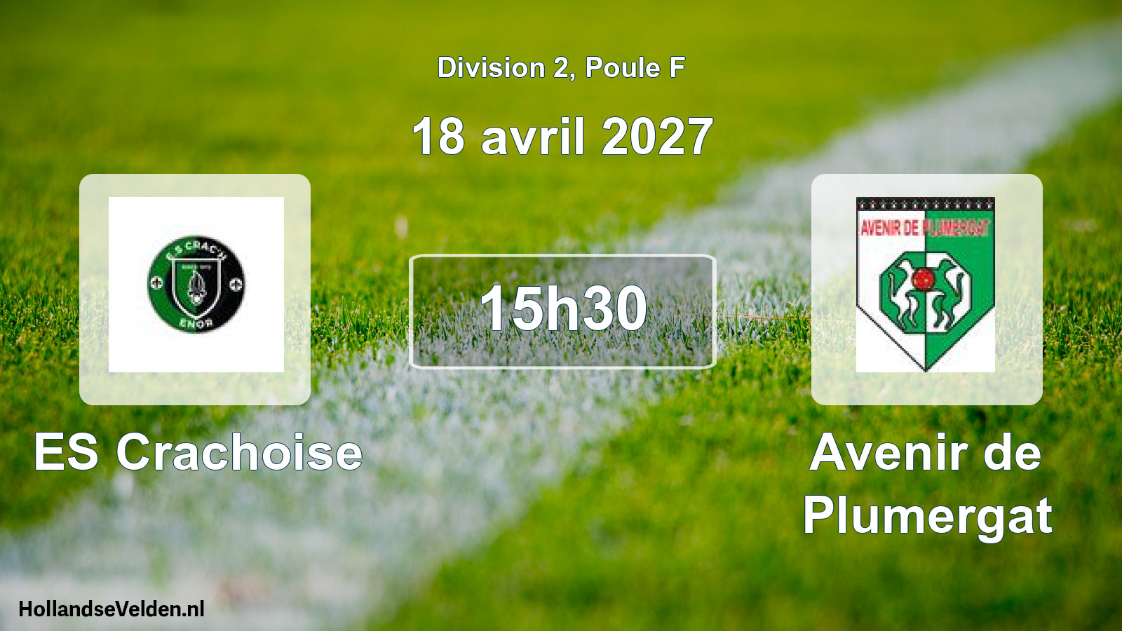 Match programmé: ES Crachoise - Avenir de Plumergat (18 avril 2027)