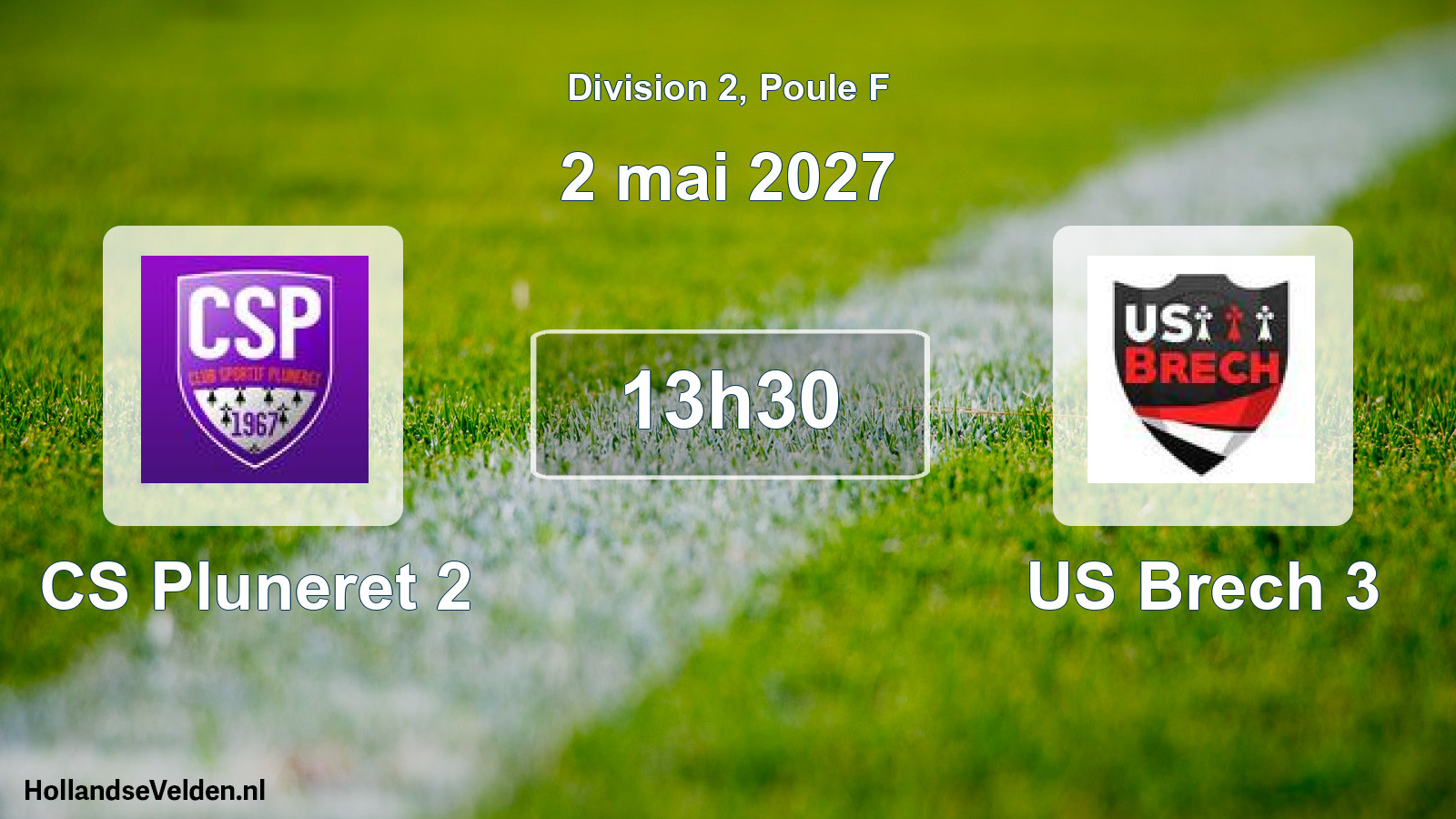 Match programmé: CS Pluneret 2 - US Brech 3 (2 mai 2027)