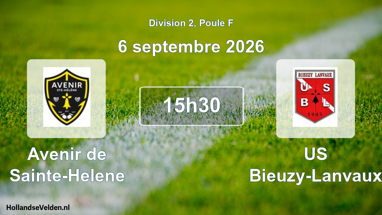 Match programmé: Avenir de Sainte-Helene - US Bieuzy-Lanvaux (6 septembre 2026)
