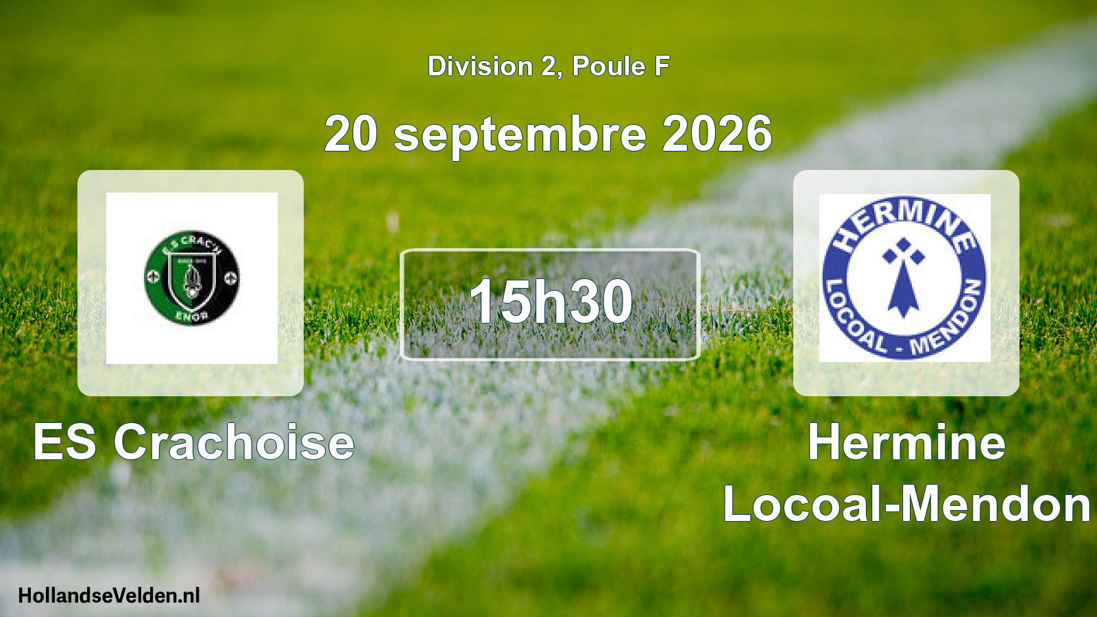 Match programmé: ES Crachoise - Hermine Locoal-Mendon (20 septembre 2026)