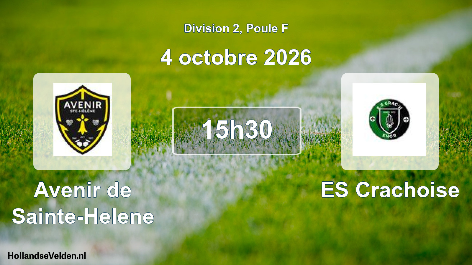 Match programmé: Avenir de Sainte-Helene - ES Crachoise (4 octobre 2026)