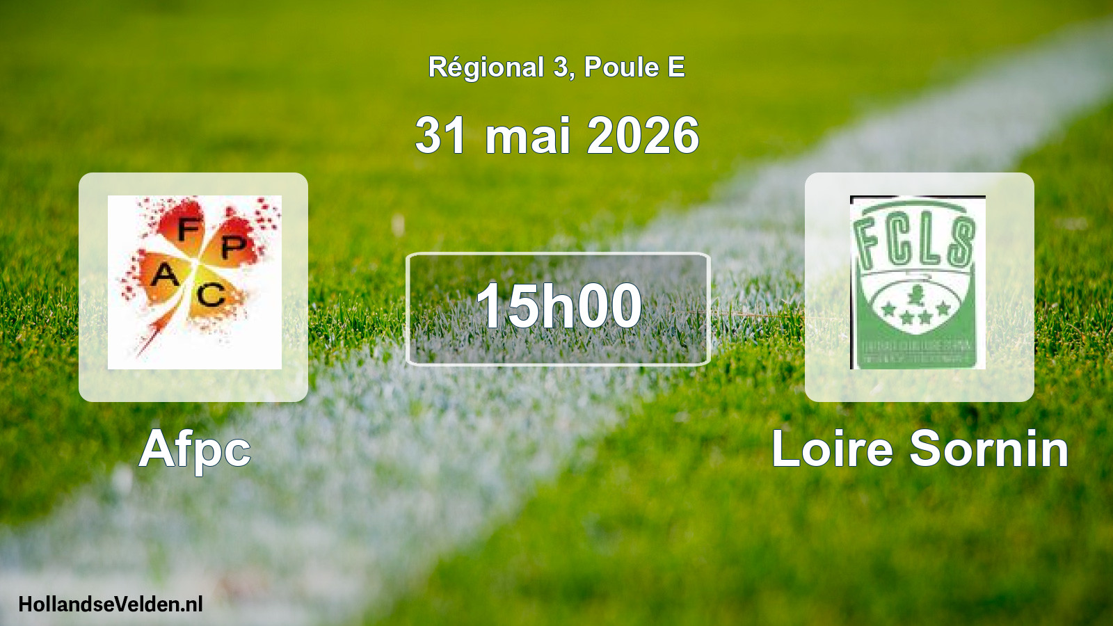 Geplande wedstrijd: Afpc - Loire Sornin (31 mai 2026)