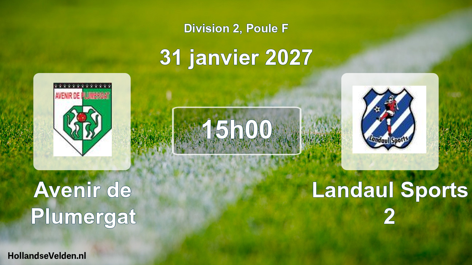 Match programmé: Avenir de Plumergat - Landaul Sports 2 (31 janvier 2027)