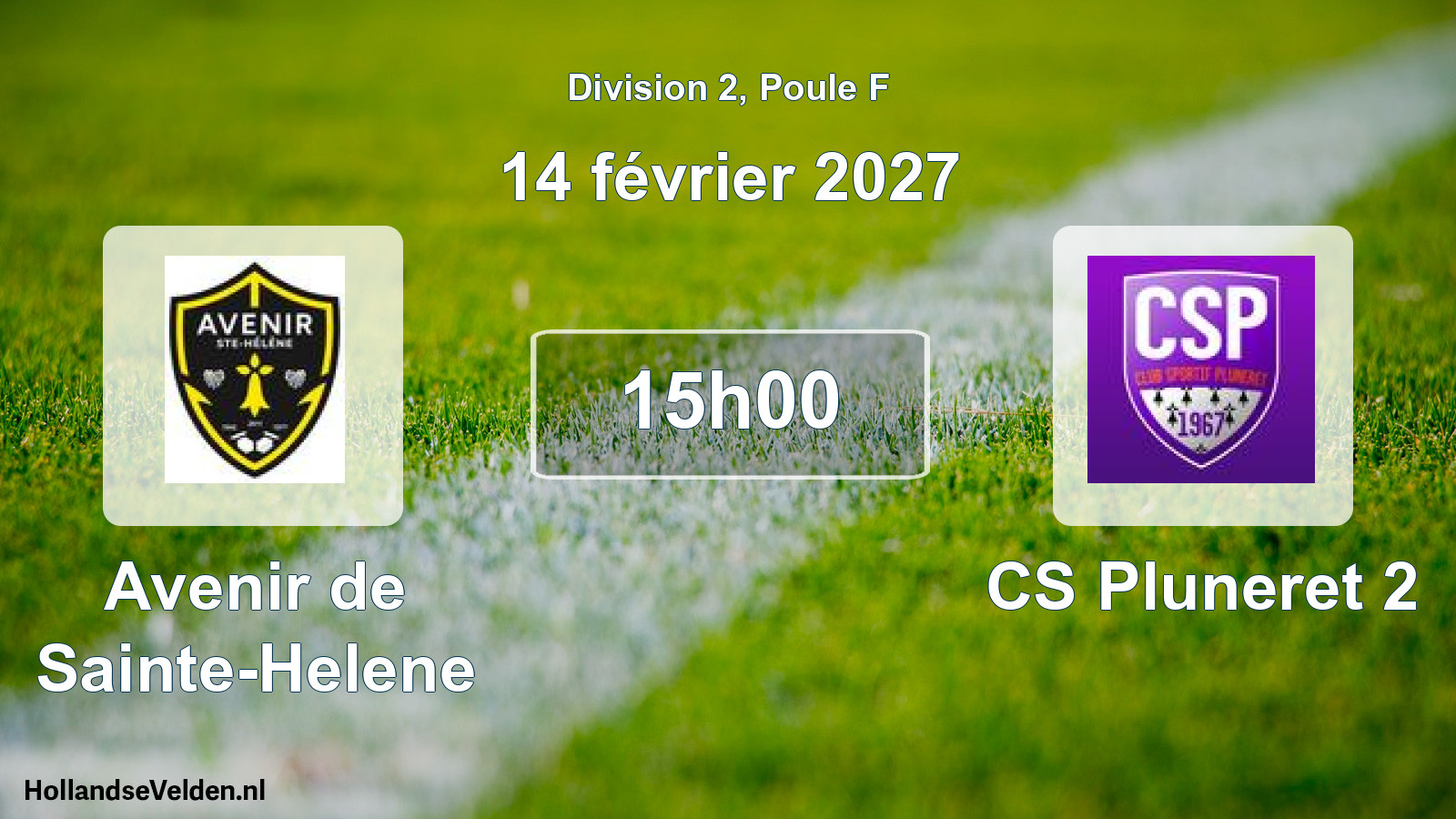Match programmé: Avenir de Sainte-Helene - CS Pluneret 2 (14 février 2027)