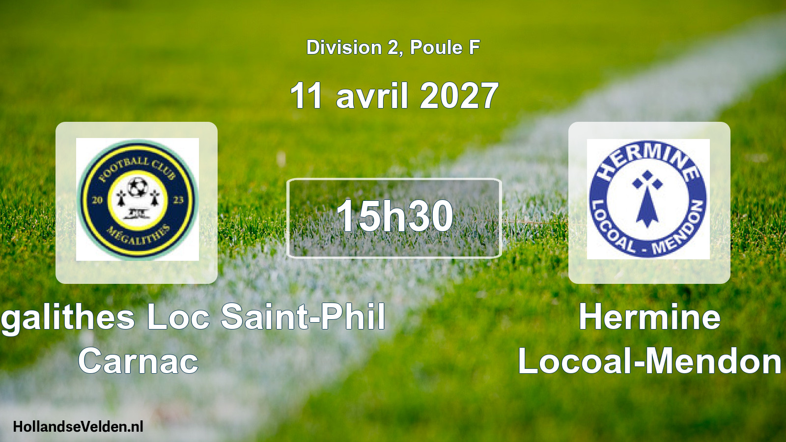 Match programmé: FC Megalithes Loc Saint-Phil Carnac - Hermine Locoal-Mendon (11 avril 2027)