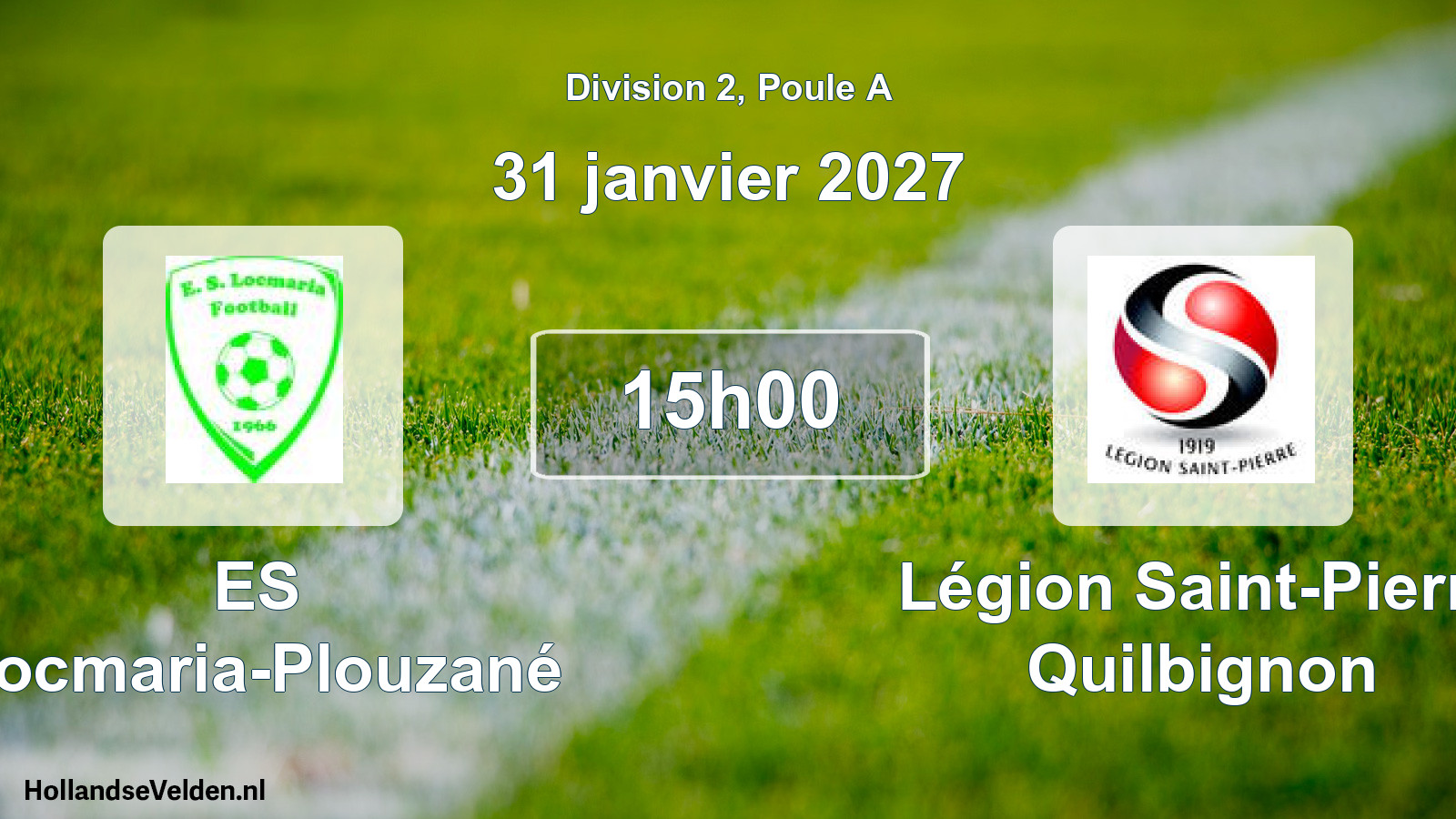 Match programmé: ES Locmaria-Plouzané - Légion Saint-Pierre Quilbignon (31 janvier 2027)