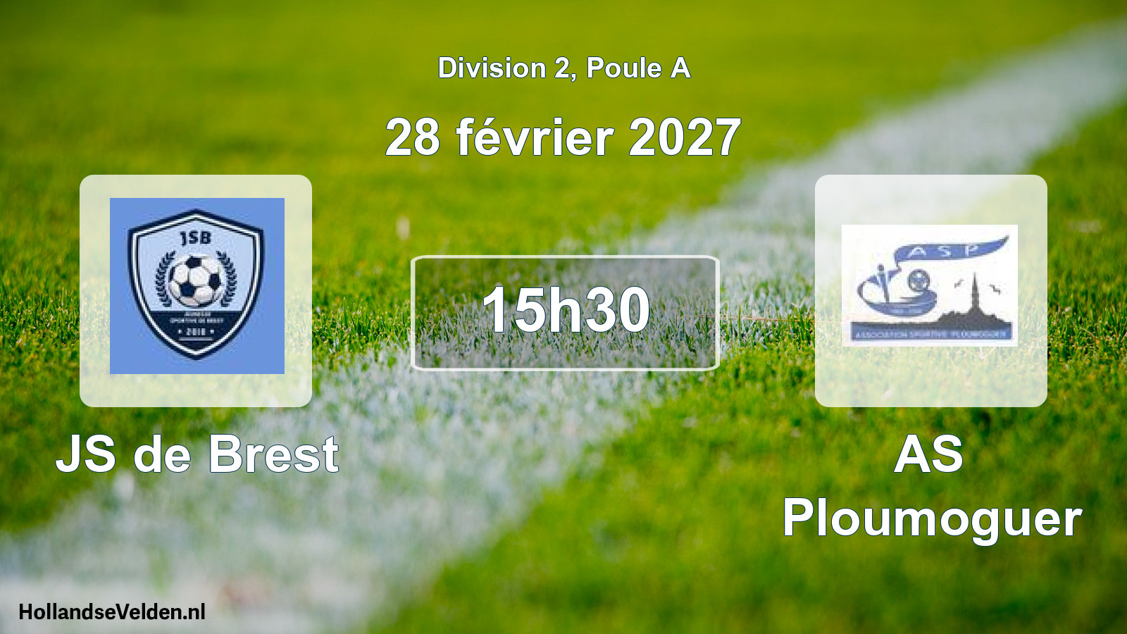 Match programmé: JS de Brest - AS Ploumoguer (28 février 2027)