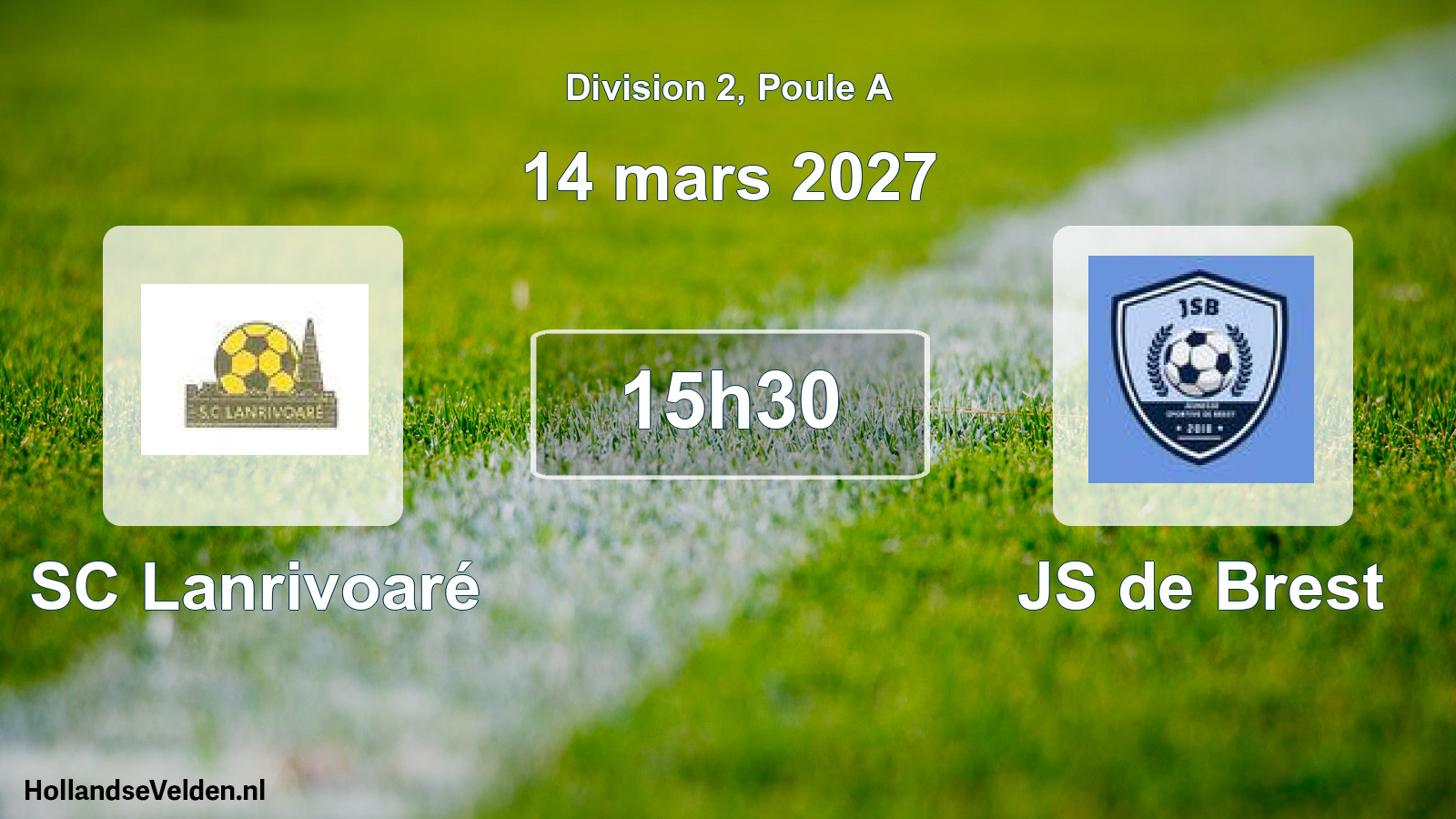 Match programmé: SC Lanrivoaré - JS de Brest (14 mars 2027)
