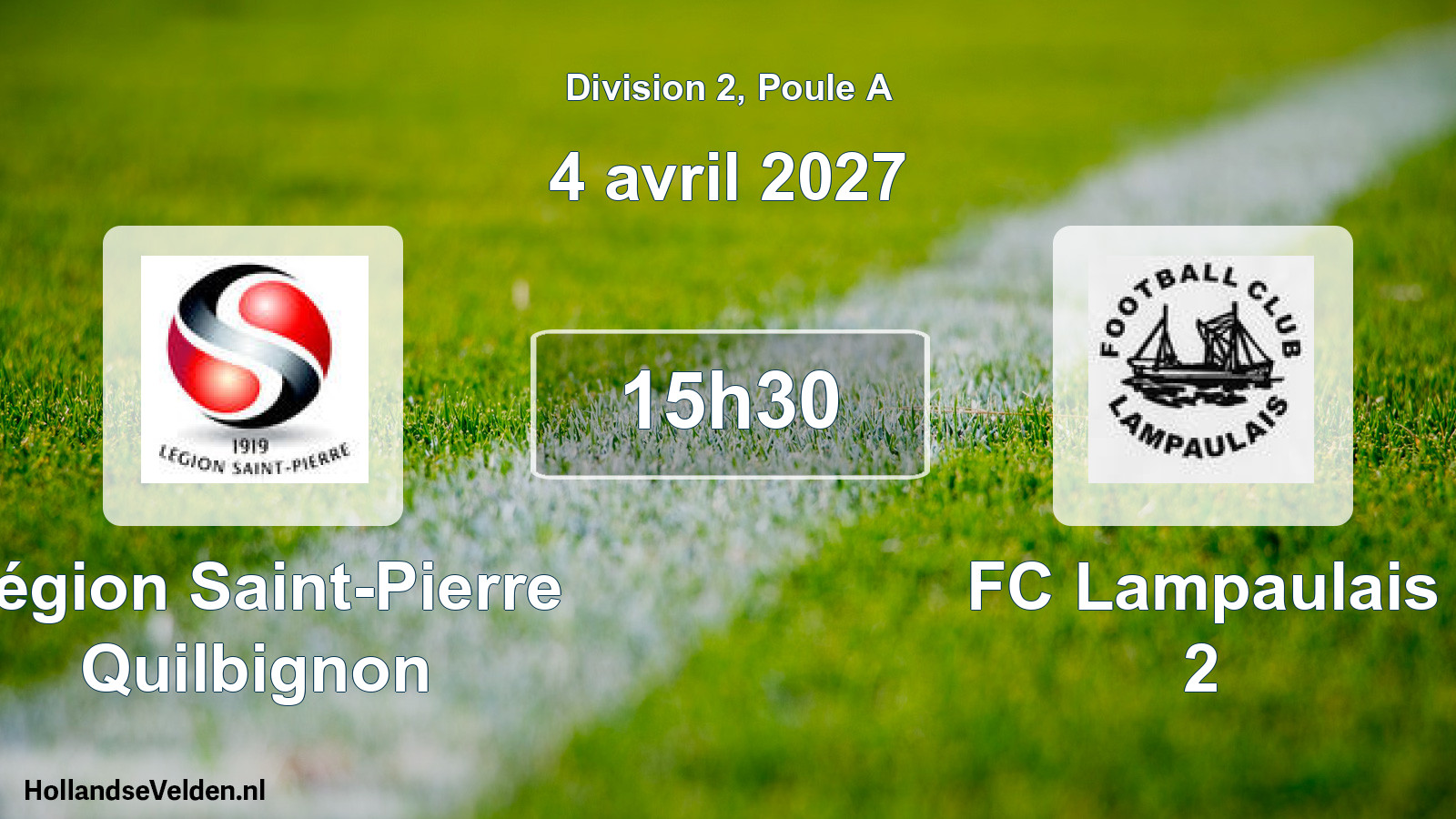 Match programmé: Légion Saint-Pierre Quilbignon - FC Lampaulais 2 (4 avril 2027)