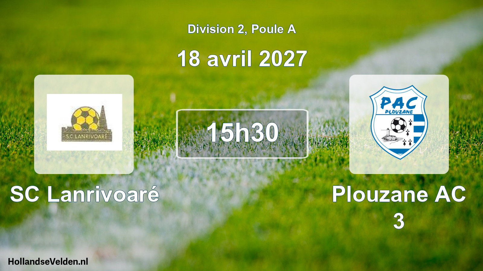 Match programmé: SC Lanrivoaré - Plouzane AC 3 (18 avril 2027)