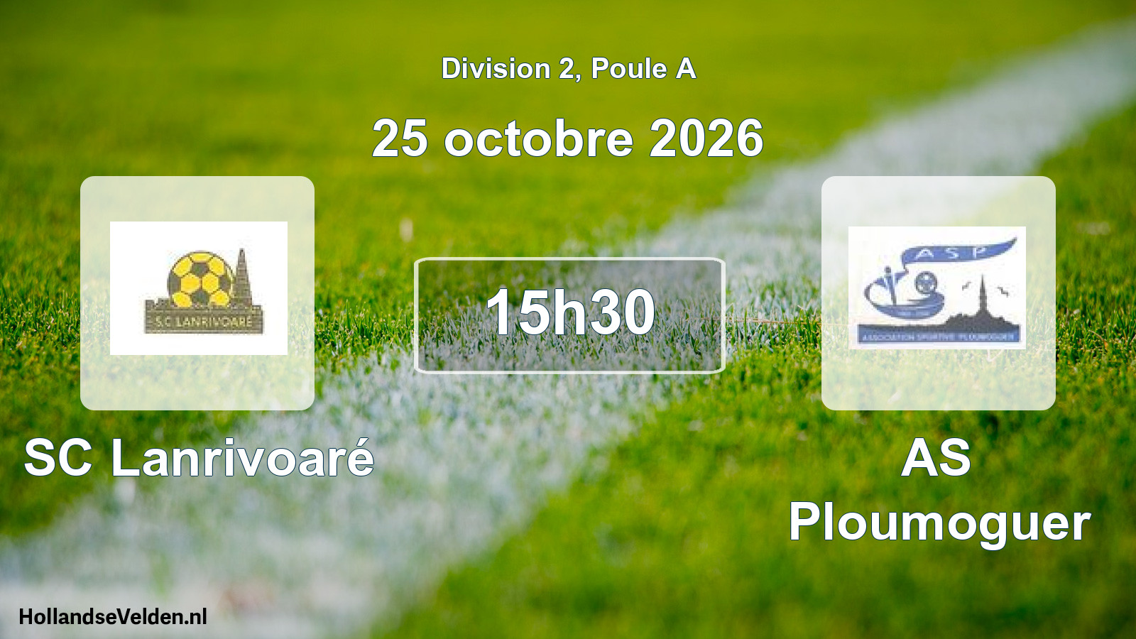 Match programmé: SC Lanrivoaré - AS Ploumoguer (25 octobre 2026)