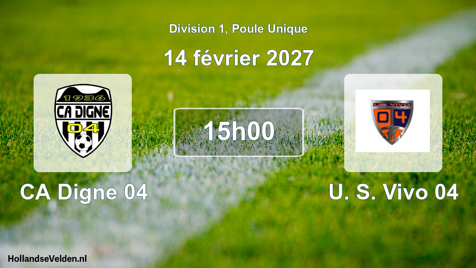 Scheduled Match: CA Digne 04 - U. S. Vivo 04 (14 February 2027)