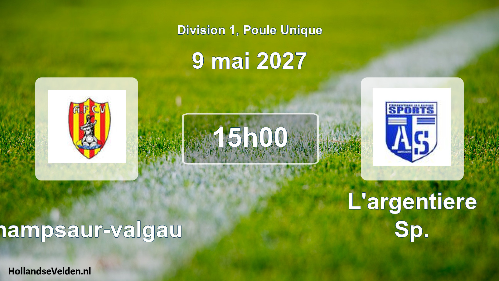 Match programmé: Champsaur-valgau - L'argentiere Sp. (9 mai 2027)