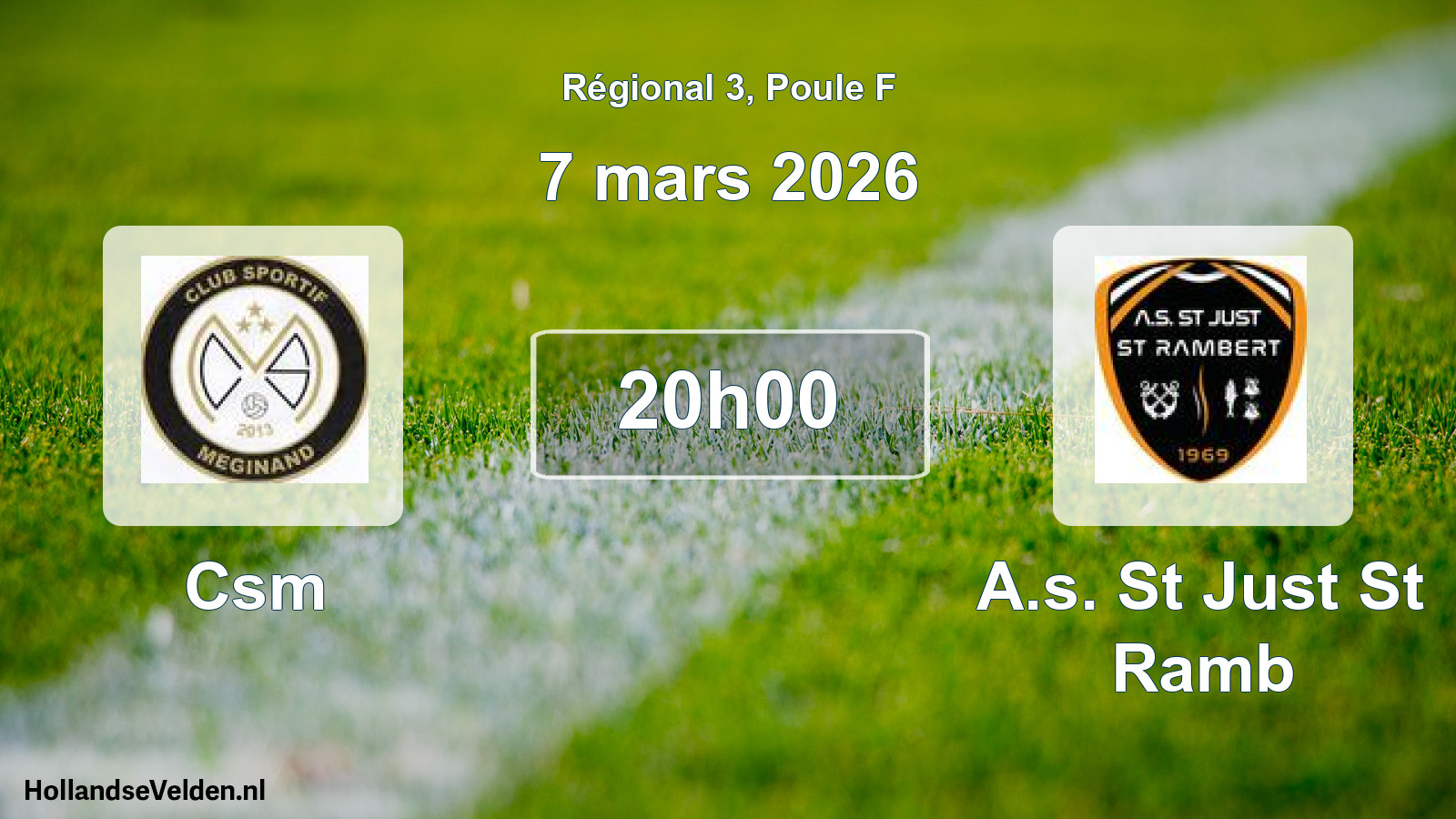 Geplande wedstrijd: Csm - A.s. St Just St Ramb (7 maart 2026)