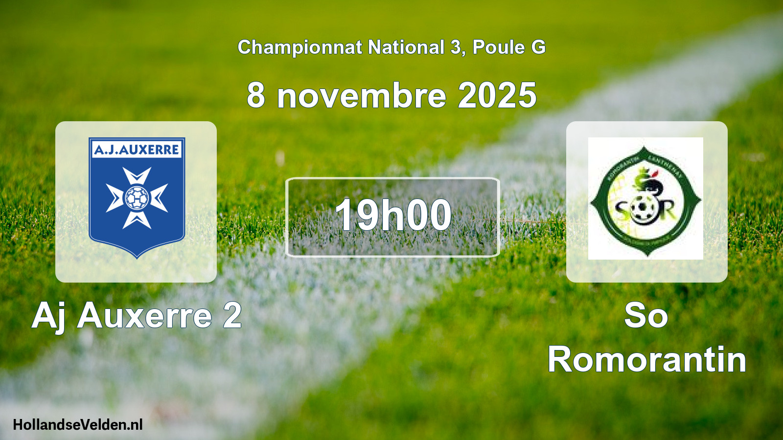 Geplande wedstrijd: Aj Auxerre 2 - So Romorantin (8 novembre 2025)