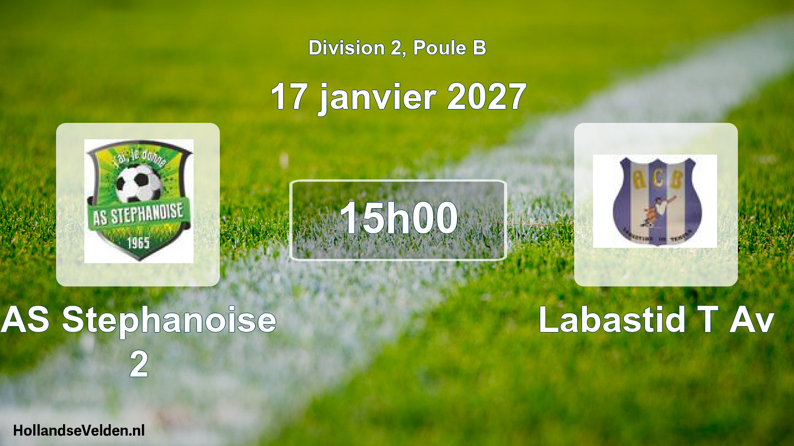 Match programmé: AS Stephanoise 2 - Labastid T Av (17 janvier 2027)