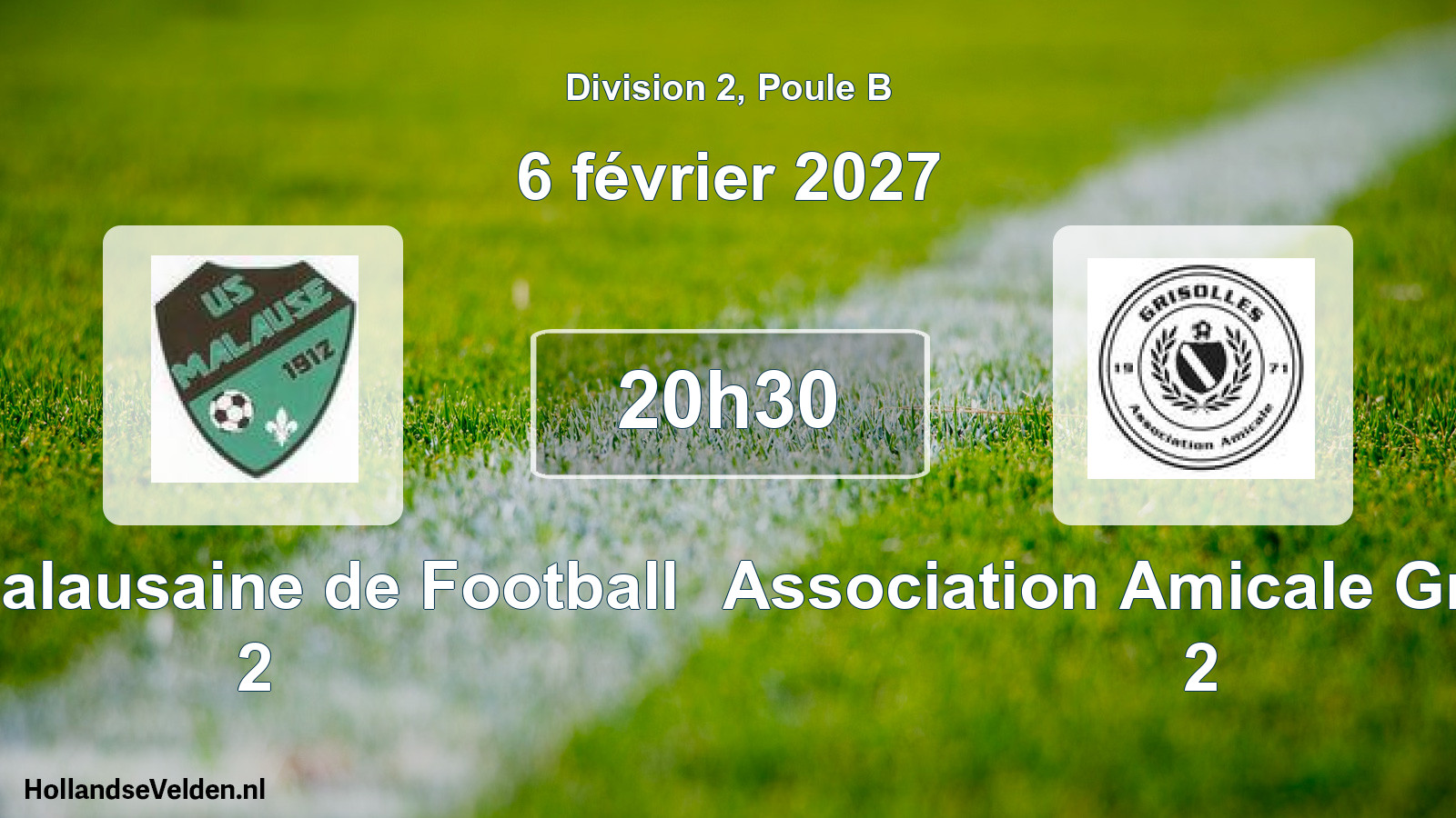 Scheduled Match: US Malausaine de Football 2 - Association Amicale Grisolles 2 (6 February 2027)