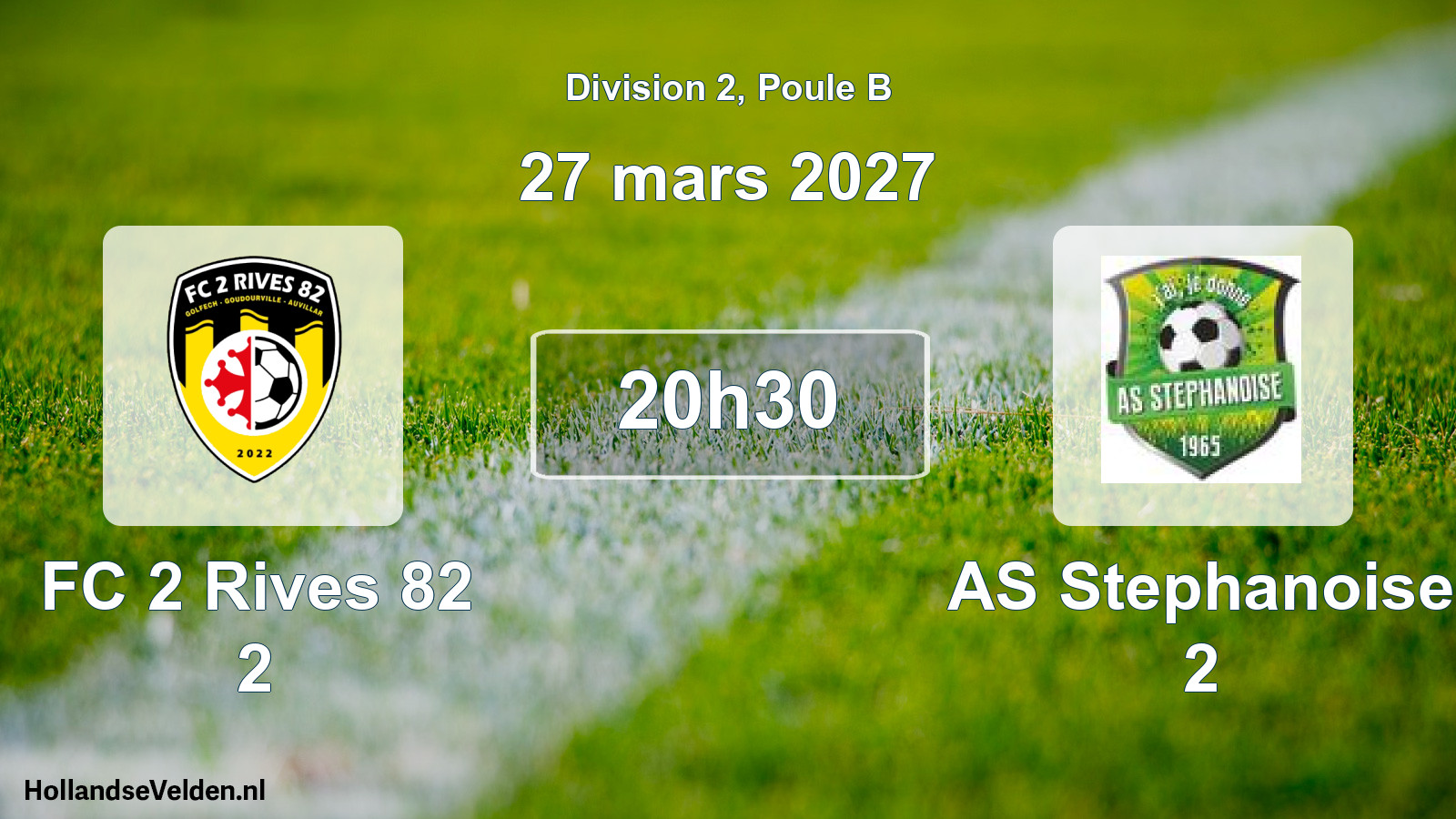 Match programmé: FC 2 Rives 82 2 - AS Stephanoise 2 (27 mars 2027)