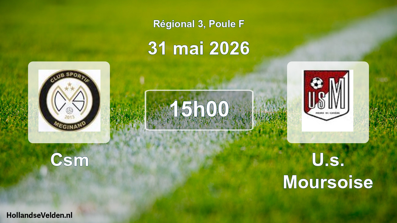 Scheduled Match: Csm - U.s. Moursoise (31 May 2026)