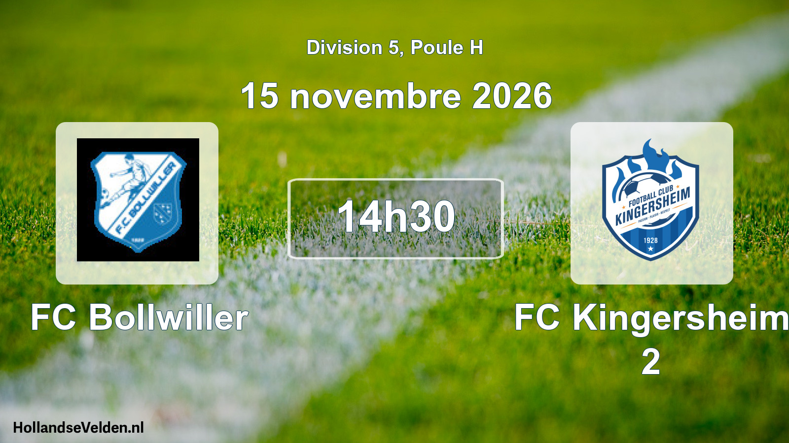 Scheduled Match: FC Bollwiller - FC Kingersheim 2 (15 November 2026)