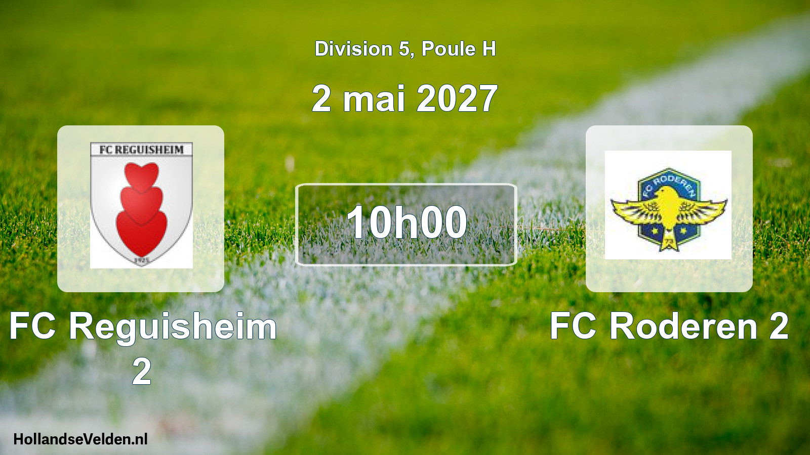 Scheduled Match: FC Reguisheim 2 - FC Roderen 2 (2 May 2027)