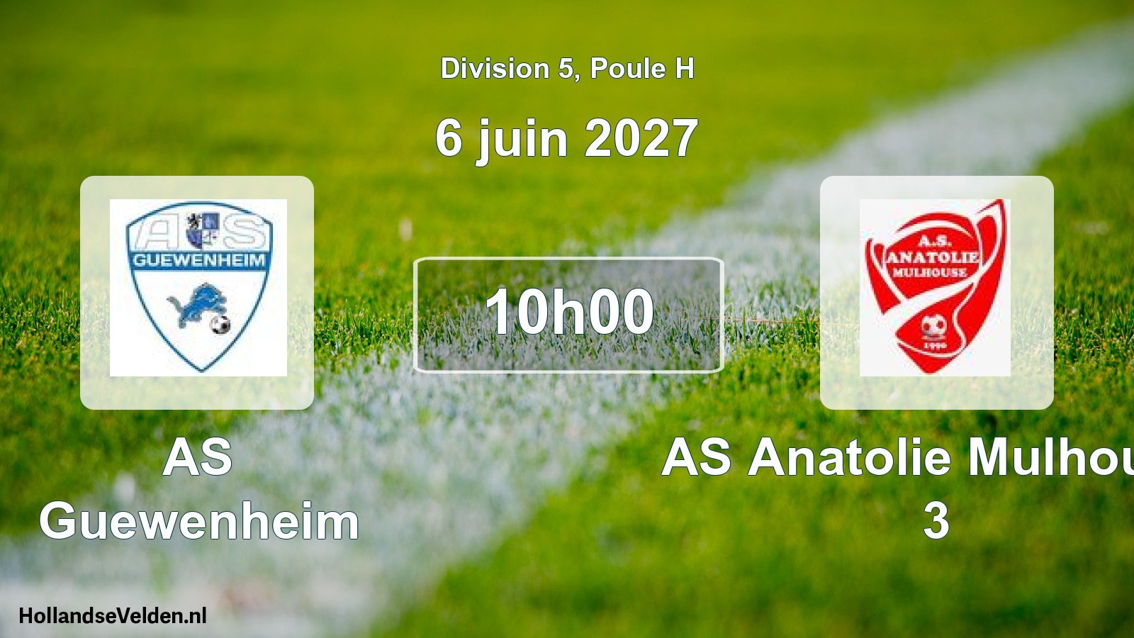 Scheduled Match: AS Guewenheim - AS Anatolie Mulhouse 3 (6 June 2027)