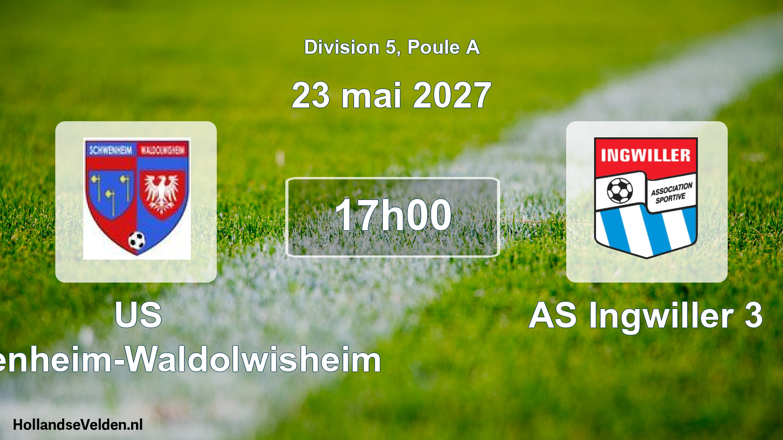 Scheduled Match: US Schwenheim-Waldolwisheim - AS Ingwiller 3 (23 May 2027)