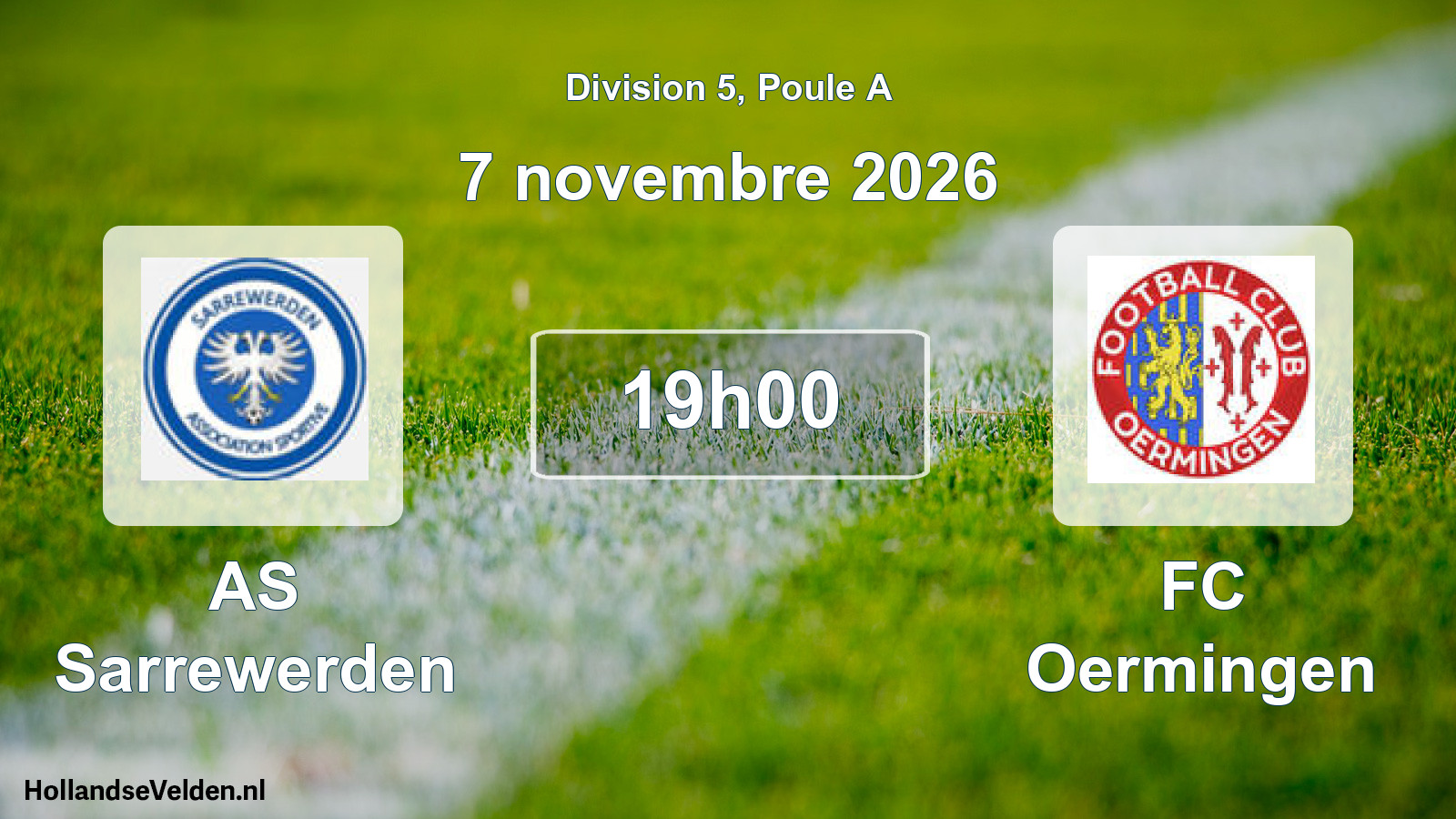 Scheduled Match: AS Sarrewerden - FC Oermingen (7 November 2026)