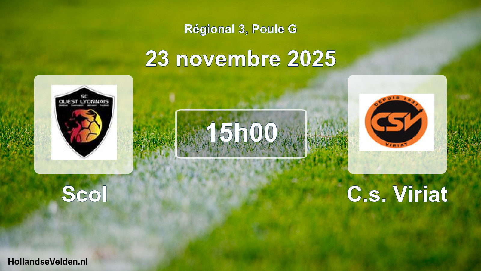 Geplande wedstrijd: Scol - C.s. Viriat (23 novembre 2025)