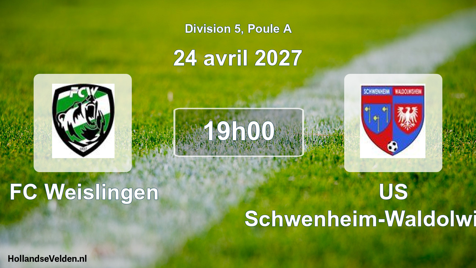 Scheduled Match: FC Weislingen - US Schwenheim-Waldolwisheim (24 April 2027)