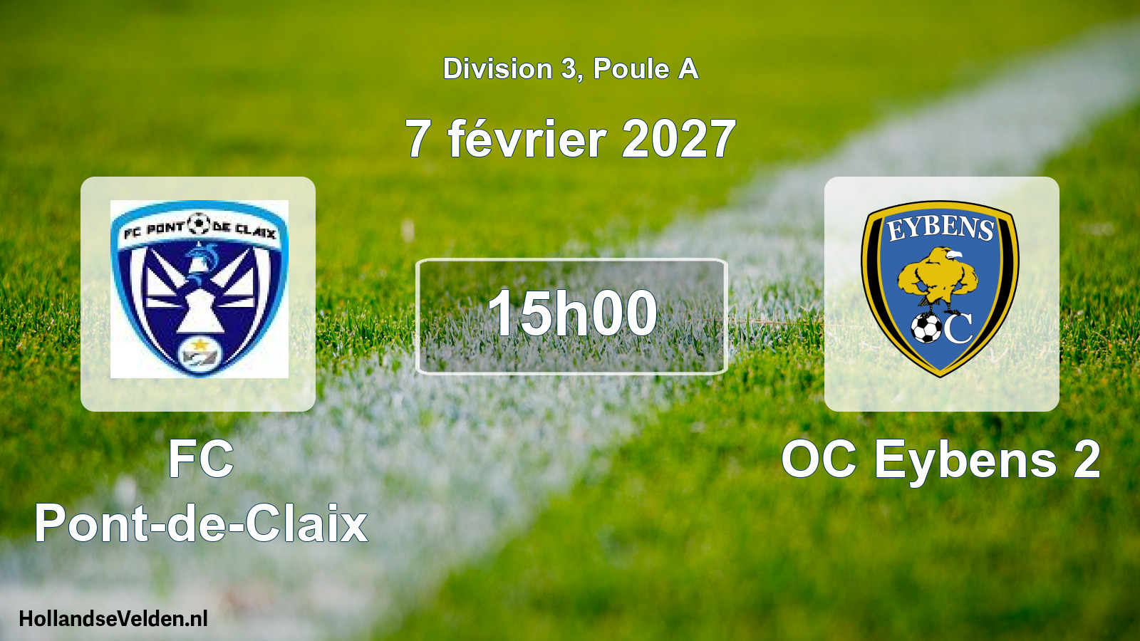 Scheduled Match: FC Pont-de-Claix - OC Eybens 2 (7 February 2027)