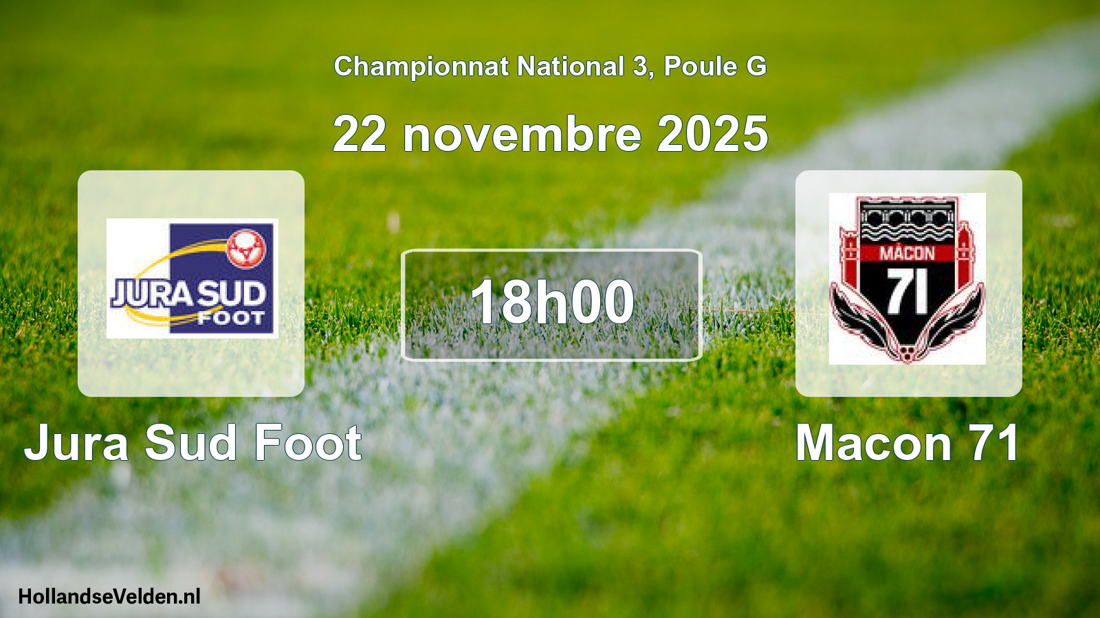 Geplande wedstrijd: Jura Sud Foot - Macon 71 (22 novembre 2025)