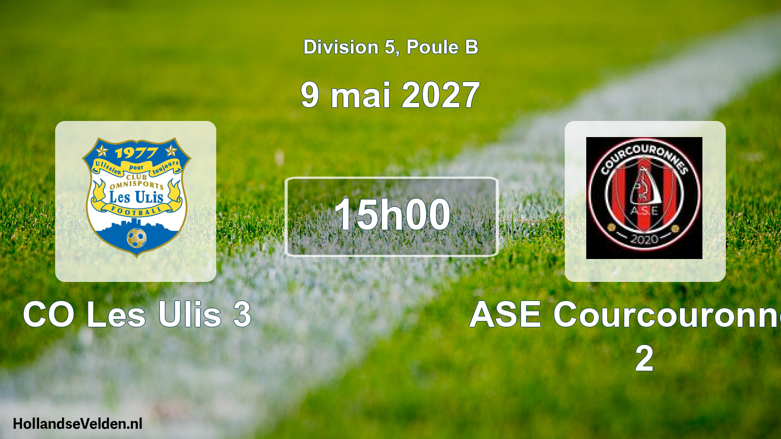 Scheduled Match: CO Les Ulis 3 - ASE Courcouronnes 2 (9 May 2027)