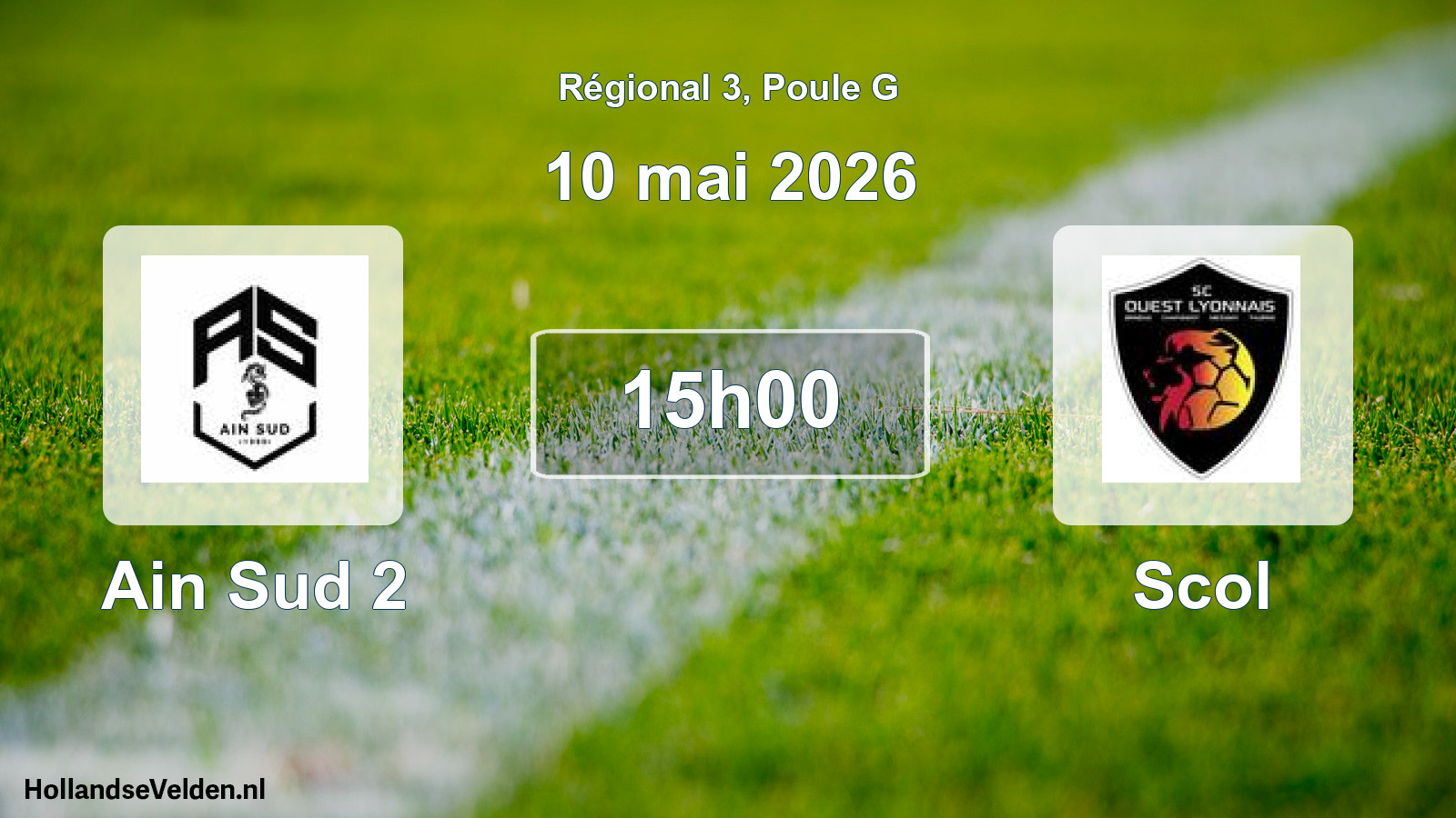 Geplande wedstrijd: Ain Sud 2 - Scol (10 mai 2026)