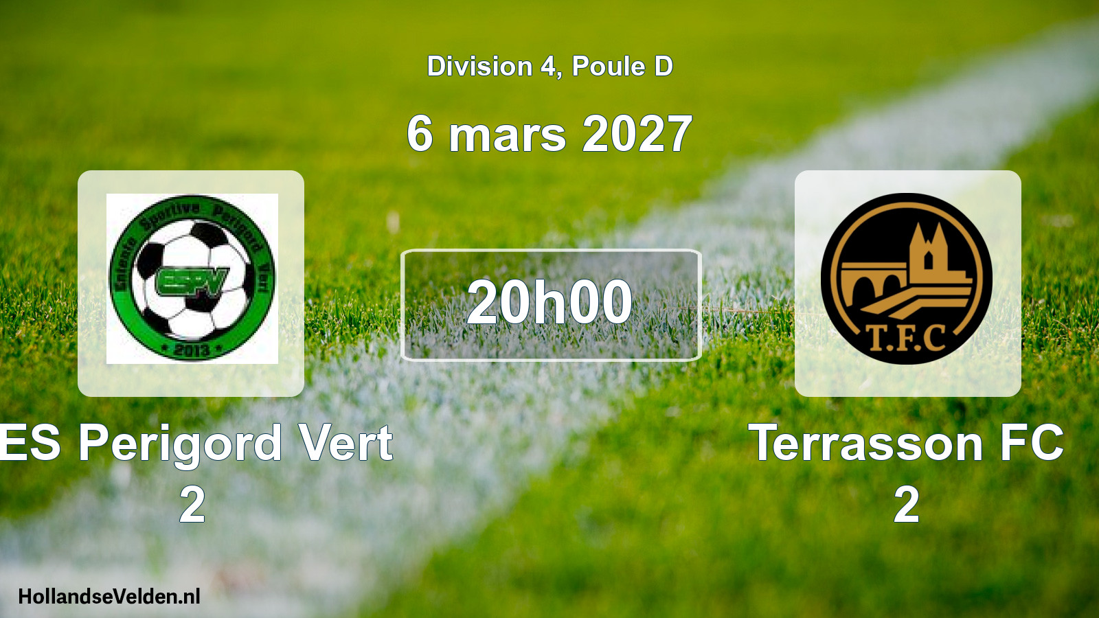 Match programmé: ES Perigord Vert 2 - Terrasson FC 2 (6 mars 2027)