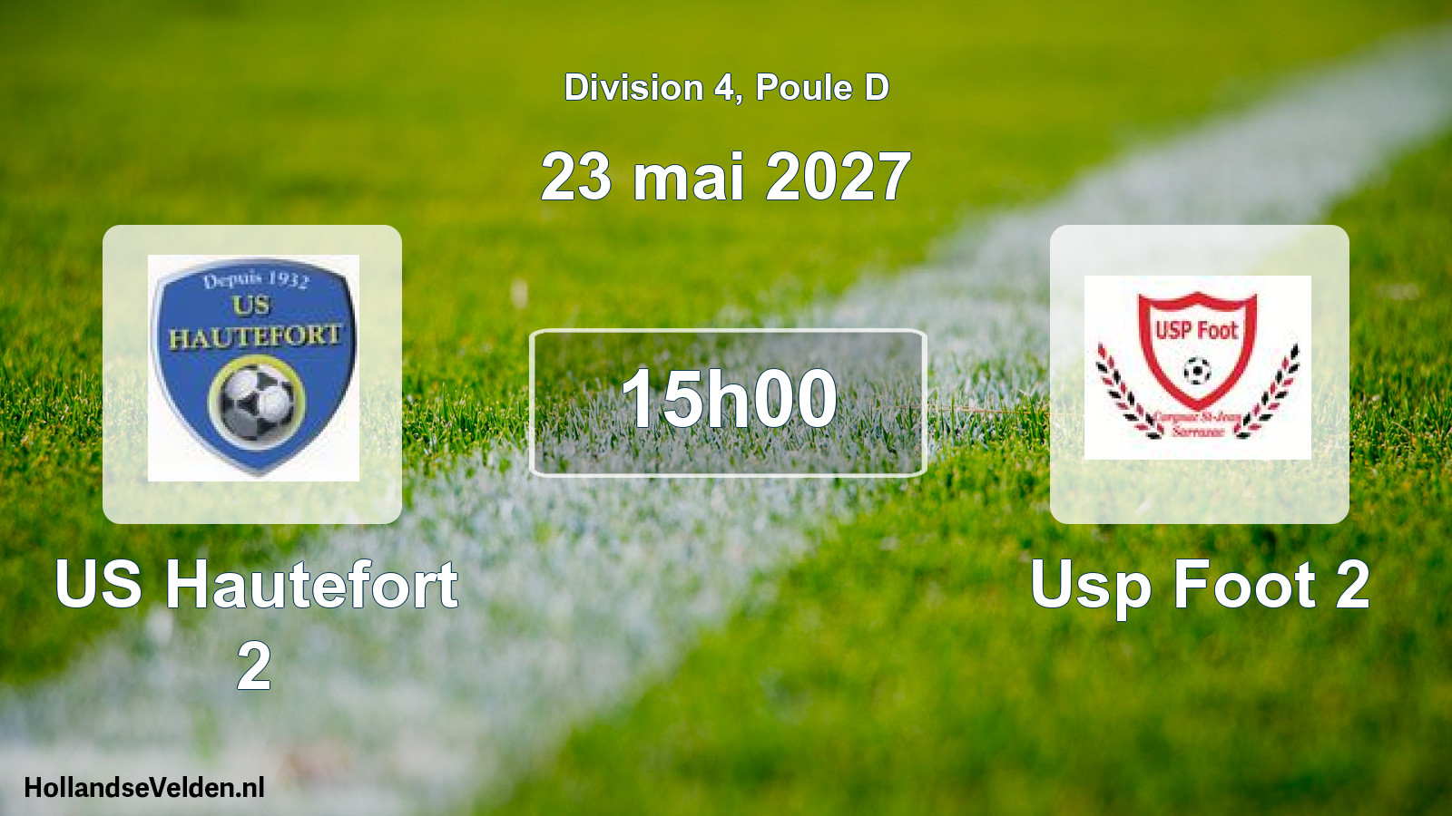 Match programmé: US Hautefort 2 - Usp Foot 2 (23 mai 2027)