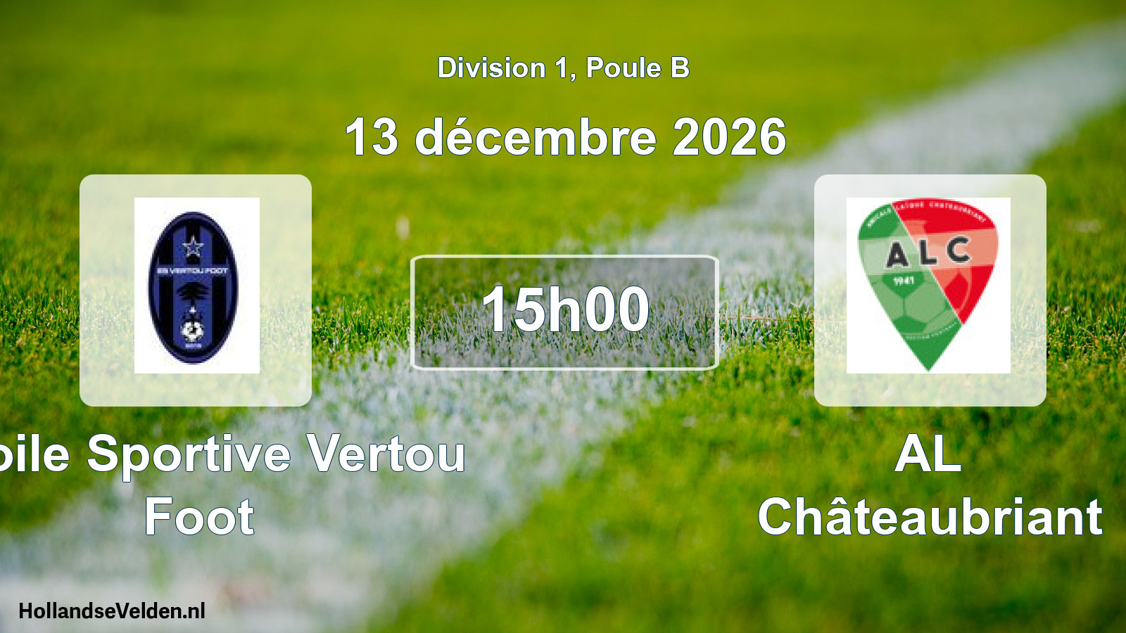 Scheduled Match: Étoile Sportive Vertou Foot - AL Châteaubriant (13 December 2026)