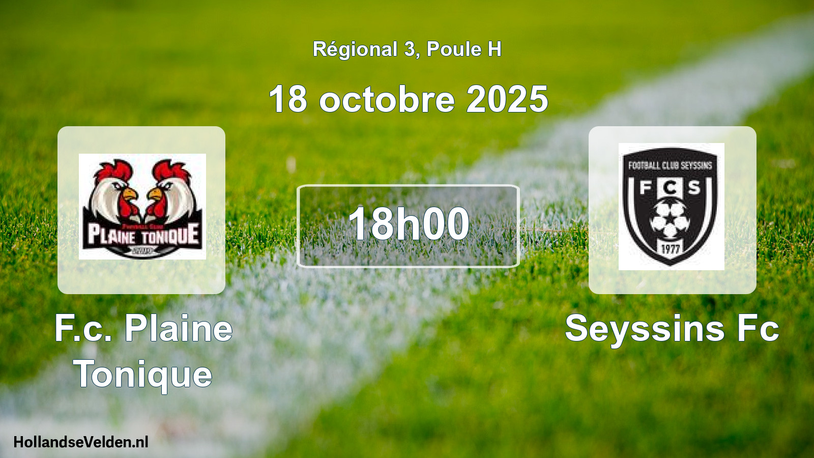 Scheduled Match: F.c. Plaine Tonique - Seyssins Fc (18 October 2025)