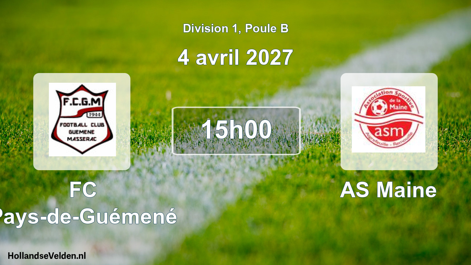 Scheduled Match: FC Pays-de-Guémené - AS Maine (4 April 2027)