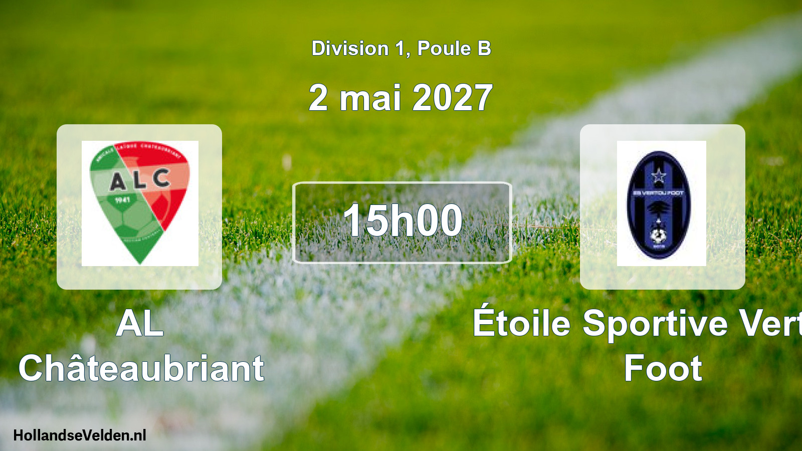 Scheduled Match: AL Châteaubriant - Étoile Sportive Vertou Foot (2 May 2027)