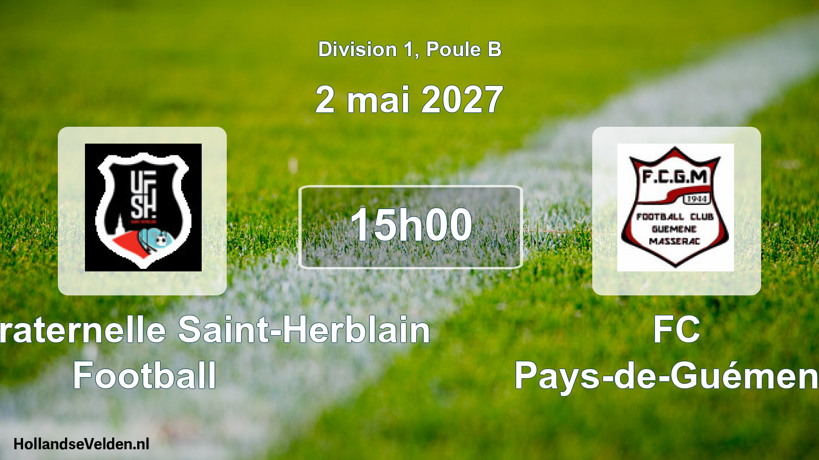 Match programmé: Union Fraternelle Saint-Herblain Football - FC Pays-de-Guémené (2 mai 2027)