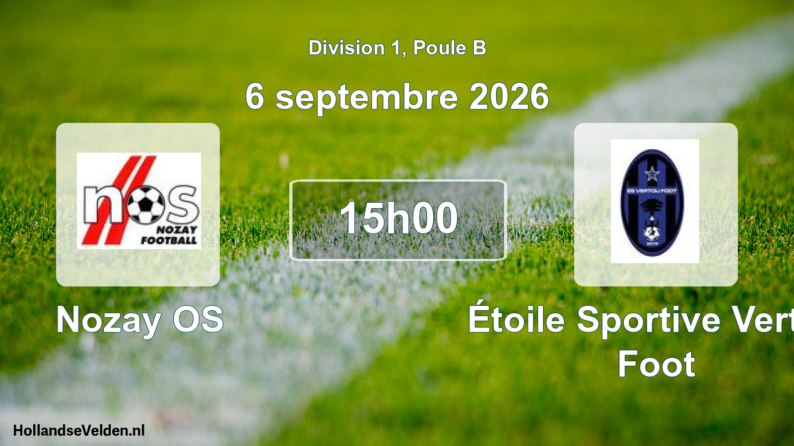 Scheduled Match: Nozay OS - Étoile Sportive Vertou Foot (6 September 2026)