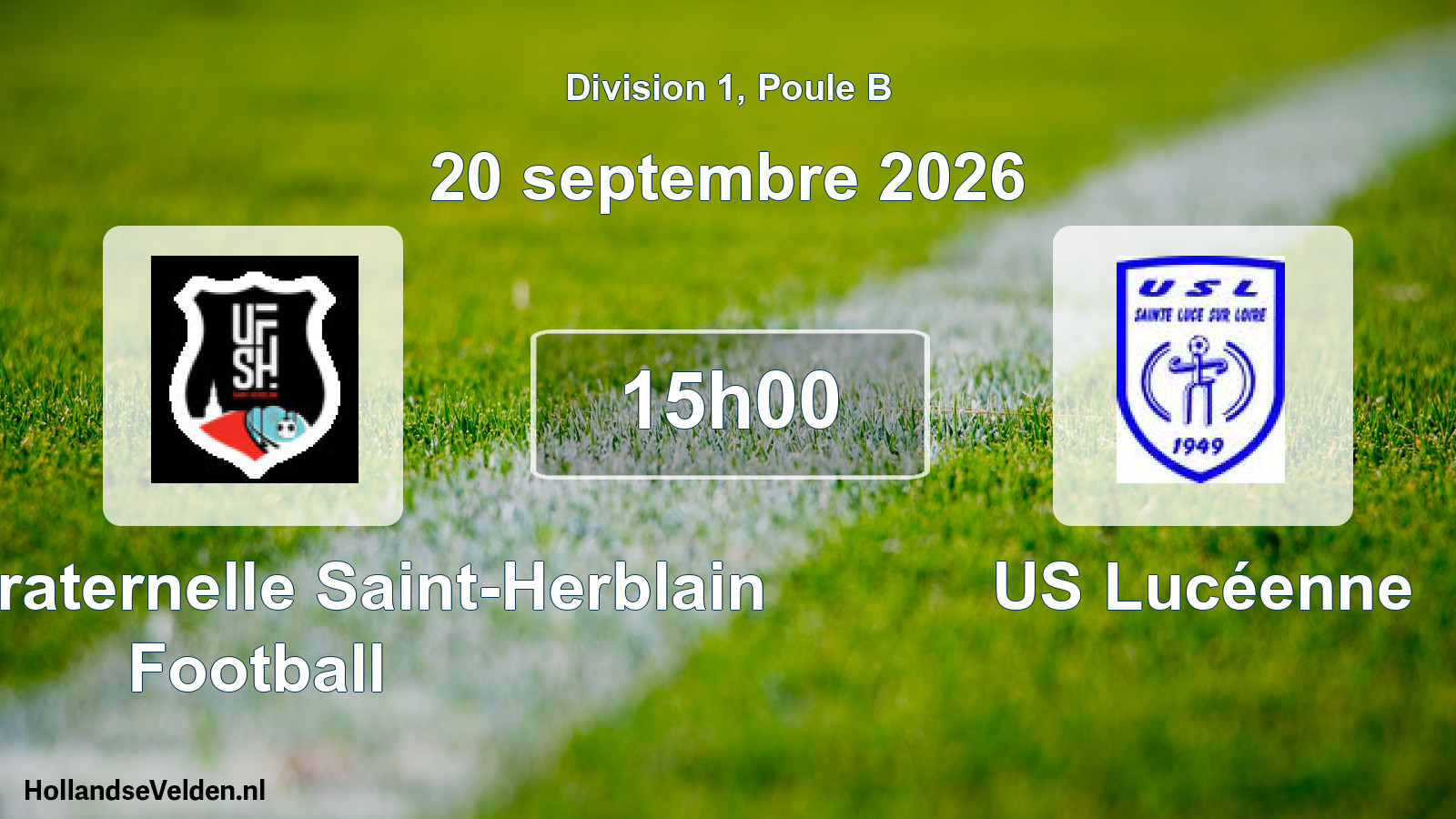 Scheduled Match: Union Fraternelle Saint-Herblain Football - US Lucéenne (20 September 2026)