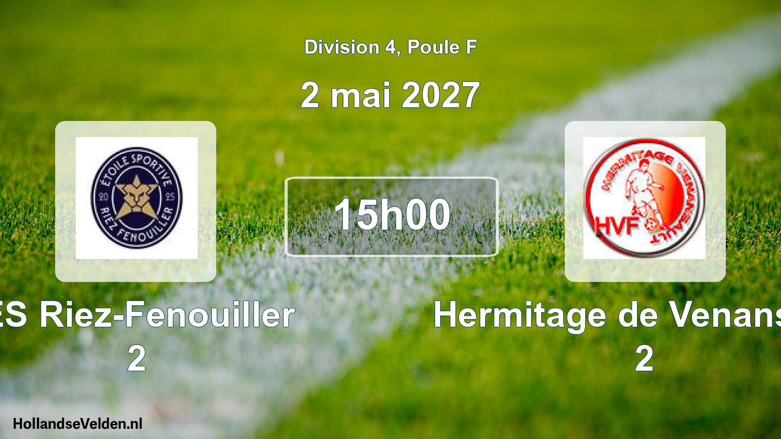 Match programmé: ES Riez-Fenouiller 2 - Hermitage de Venansault 2 (2 mai 2027)