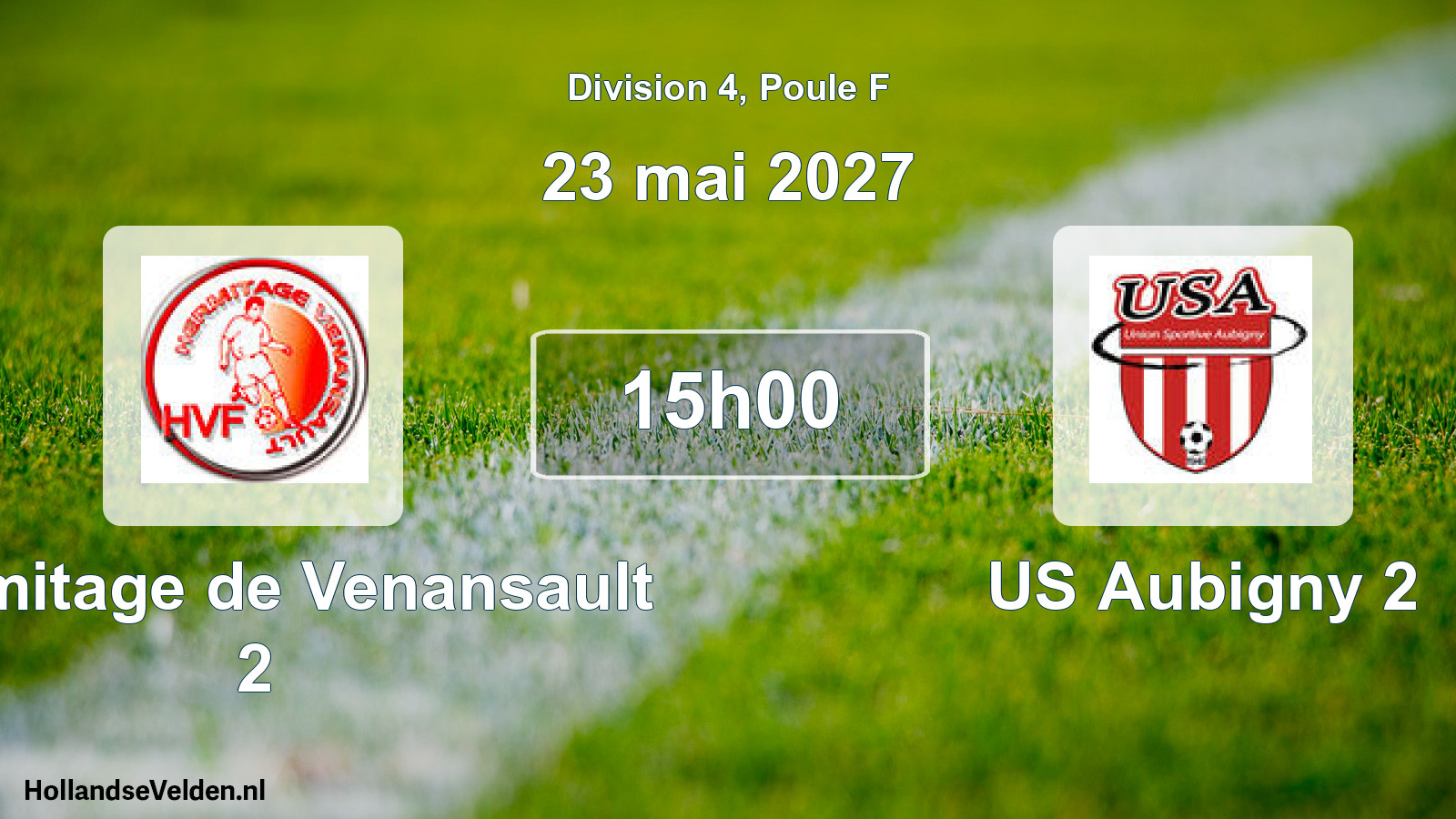 Match programmé: Hermitage de Venansault 2 - US Aubigny 2 (23 mai 2027)