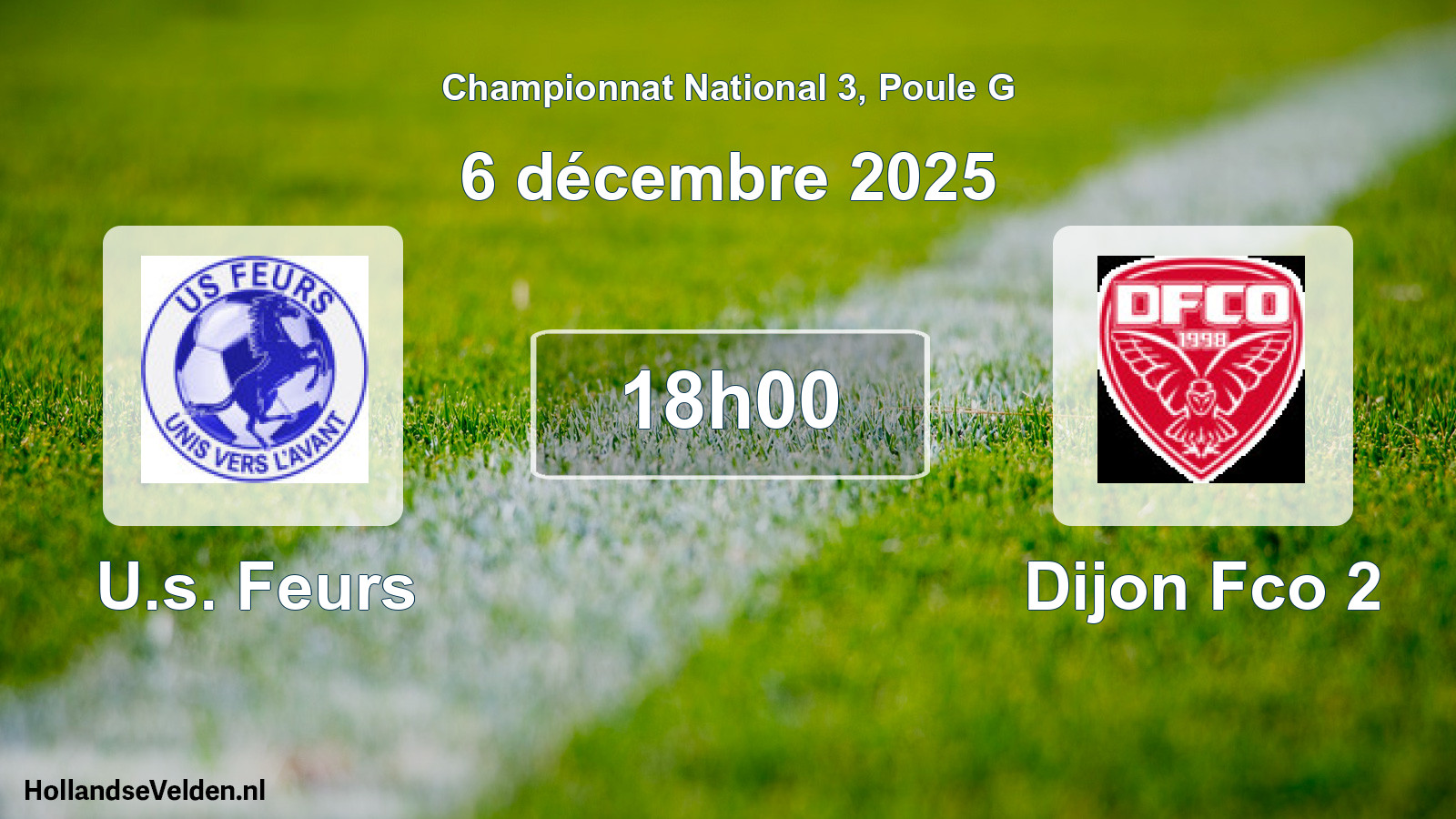 Geplande wedstrijd: U.s. Feurs - Dijon Fco 2 (6 december 2025)