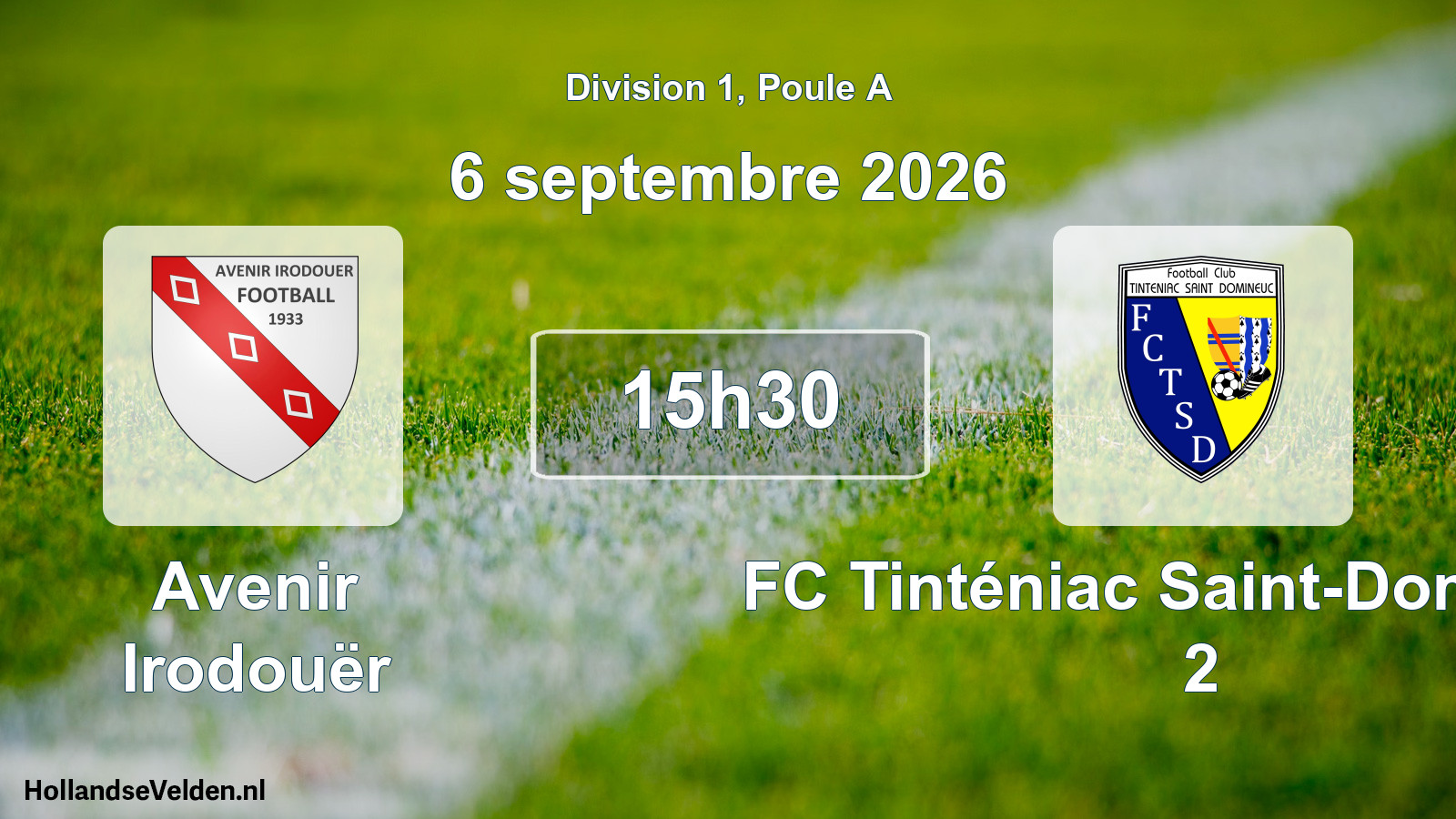 Scheduled Match: Avenir Irodouër - FC Tinténiac Saint-Domineuc 2 (6 September 2026)